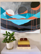 Load image into Gallery viewer, Geometric landscape painting by StudioXFlo