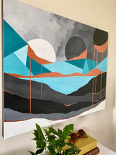 Load image into Gallery viewer, Geometric landscape painting by StudioXFlo