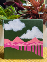 Load image into Gallery viewer, Tiny green and pink landscape by StudioXFlo